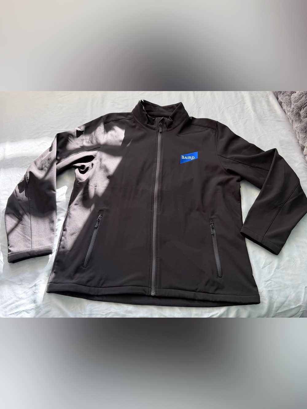 Stormtech Men's Black Lightweight Full-Zip Fleece-Lined Shell Jacket